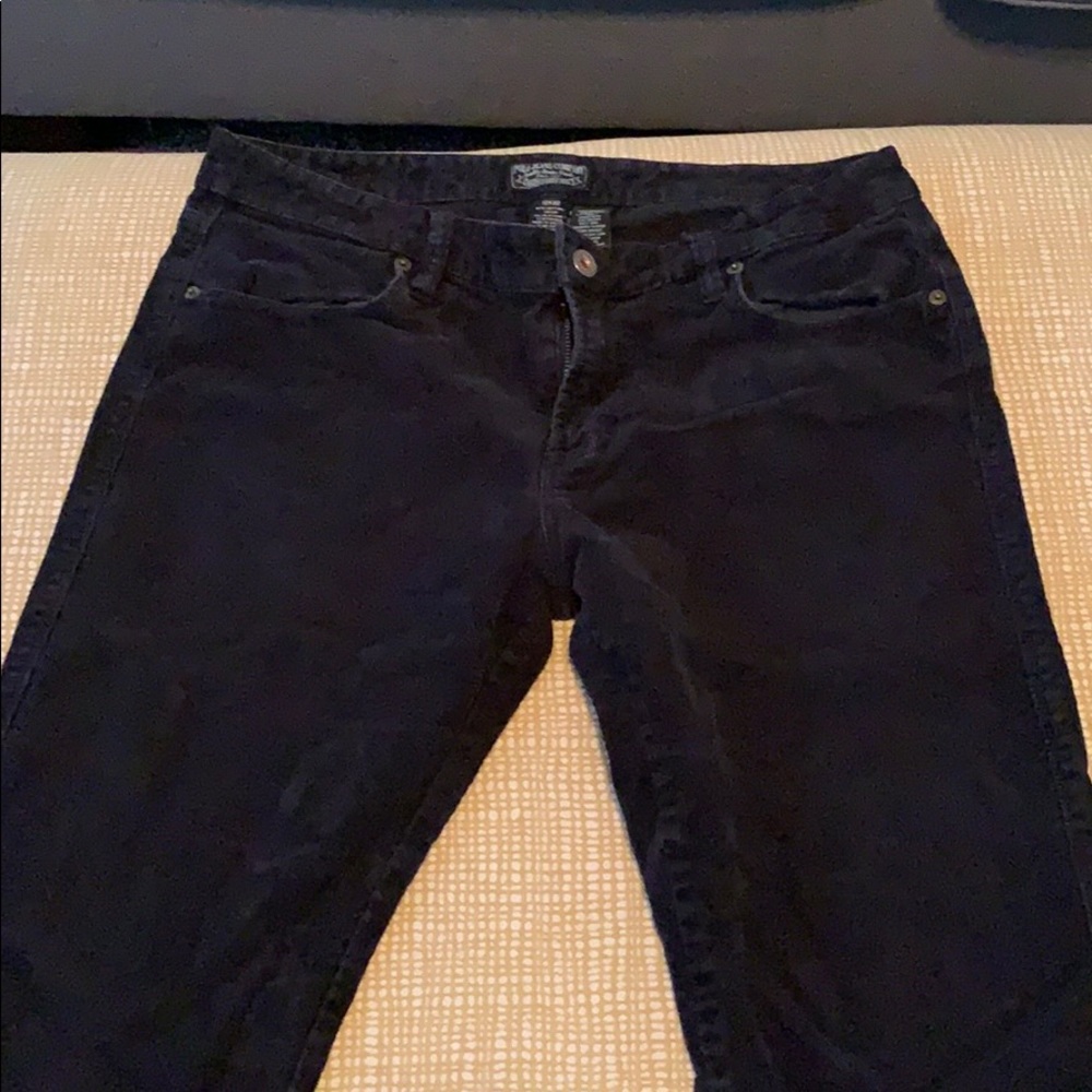 Black corduroy pants